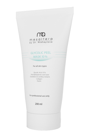 Mesaltera GLYCOLIC PEEL MASK 10%, 200 мл Маска с гликолиевой кислотой и растительными экстрактами