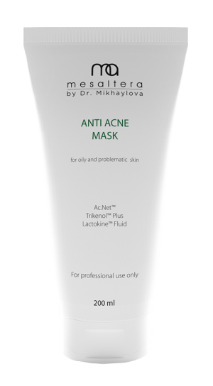 Mesaltera ANTI ACNE MASK, 200 мл Анти акне маска для ухода за кожей лица, шеи, декольте, спины